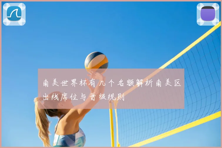 南美世界杯有几个名额解析南美区出线席位与晋级规则